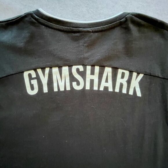 Gymshark Mens Shirt Black Crew Neck Recess Long Sleeve T-shirt Size L NEW - Picture 5 of 10